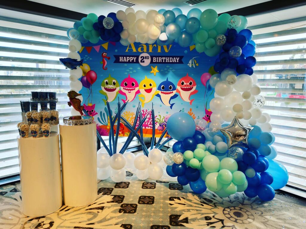 Baby Shark Birthday Balloon Decoration